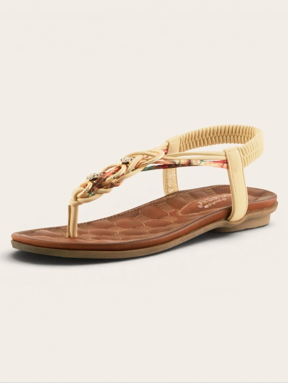 Vegan Leather T-Strap Sandals